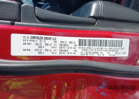 2013 Jeep Grand Cherokee Laredo из США, поврежденный, VIN 1C4RJFAG1DC595285